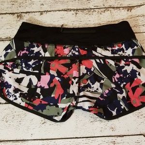 Lululemon pop cut boom juice speed shorts sz 4